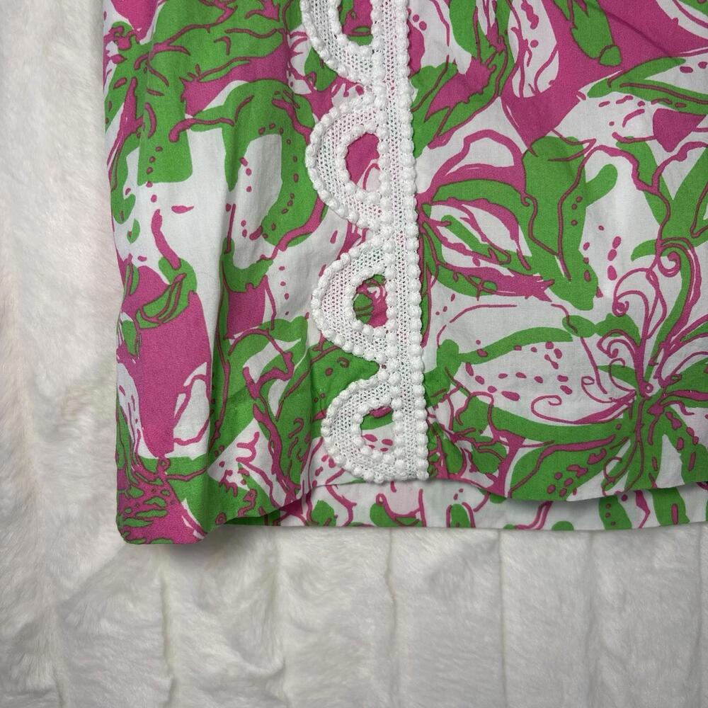 Lilly Pulitzer Marigold Skort Forgot My Trunks 0 Lace Elephant Vacation Beachy - Picture 3 of 7
